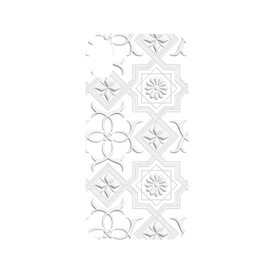 RHINOSHIELD X OldHouseFace Mod NX iPhone XR Case - Patterned Glass- Cube and Flower Backplate