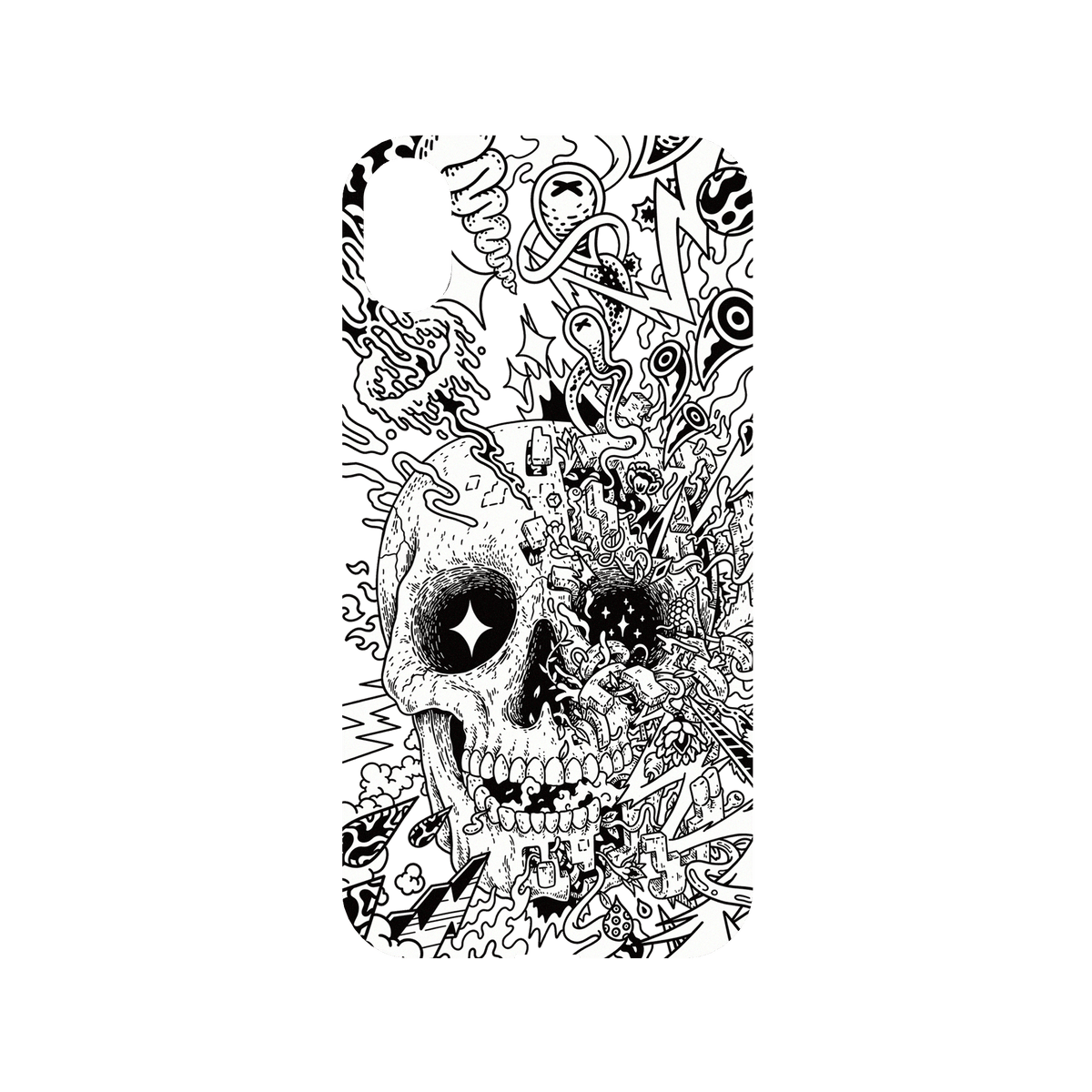 RHINOSHIELD X Lei Melendres Mod NX iPhone XR Case - Rebirth Skull Backplate