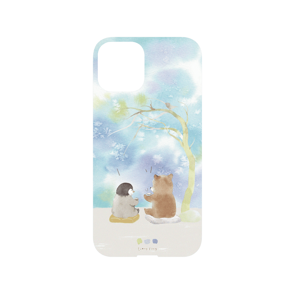 RHINOSHIELD X Liang Feng Mod NX iPhone 11 Pro Case - Penguin & Bear Backplate