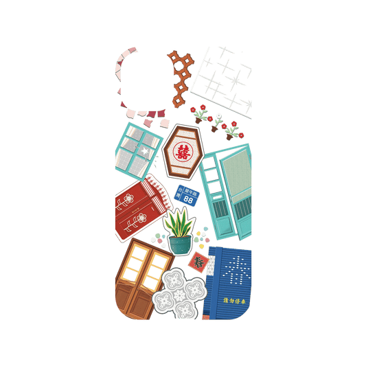 RHINOSHIELD X OldHouseFace Mod NX iPhone 11 Case - Classic House Compilation Backplate