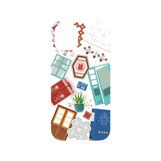 RHINOSHIELD X OldHouseFace Mod NX iPhone 12 mini Case - Classic House Compilation Backplate