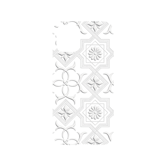 RHINOSHIELD X OldHouseFace Mod NX iPhone 12 mini Case - Patterned Glass- Cube and Flower Backplate