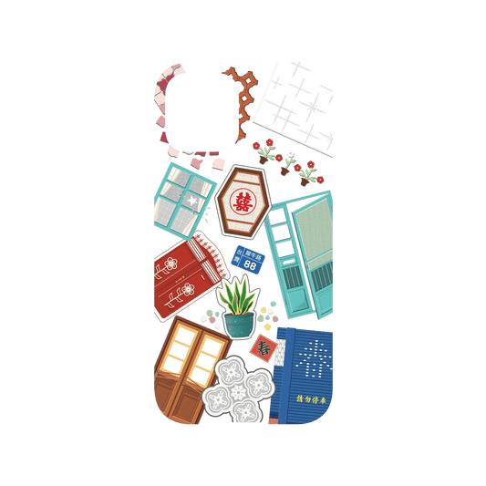 RHINOSHIELD X OldHouseFace Mod NX iPhone 12 Pro Case - Classic House Compilation Backplate