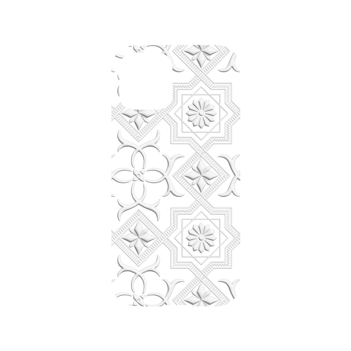 RHINOSHIELD X OldHouseFace Mod NX iPhone 12 Case - Patterned Glass- Cube and Flower Backplate