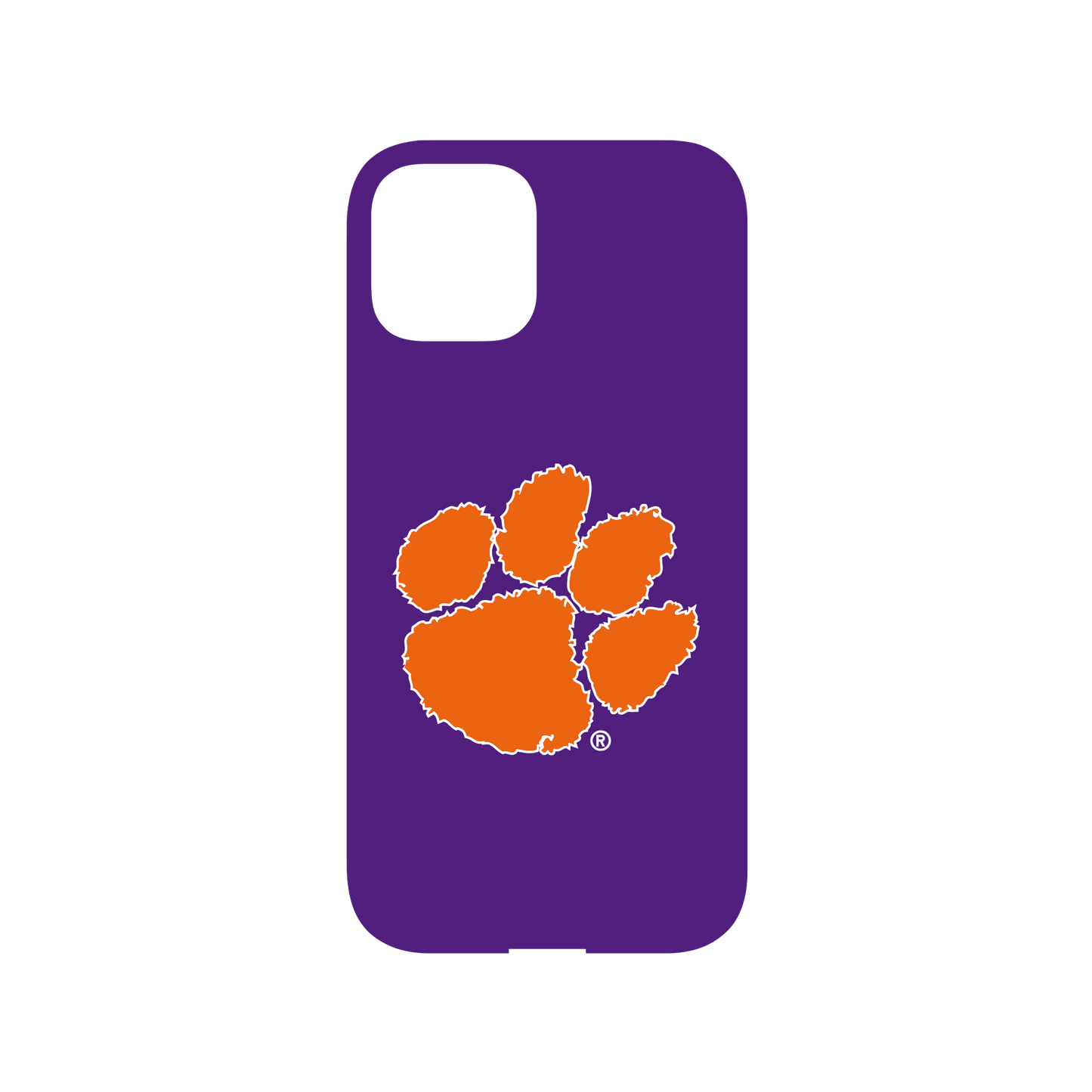 RHINOSHIELD X U.S. College Collections Mod NX (MagSafe compatible) iPhone 12 Pro Case - Clemson University - Tigers-Purple Backplate