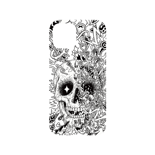 RHINOSHIELD X Lei Melendres Mod NX iPhone 12 Pro Case - Rebirth Skull Backplate