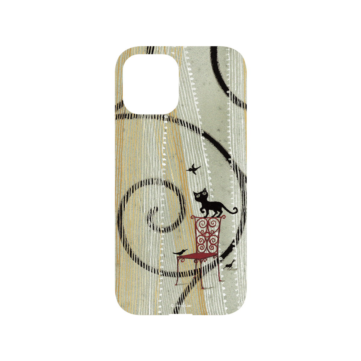 RHINOSHIELD X Jimmy Mod NX iPhone 12 Pro Max Case - Missing My Cat - Black Cat Backplate