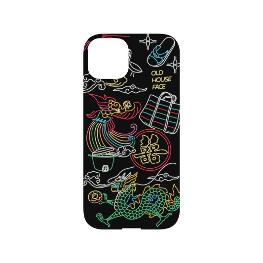 RHINOSHIELD X OldHouseFace Mod NX iPhone 13 Case - Taiwanese Neon Light Backplate