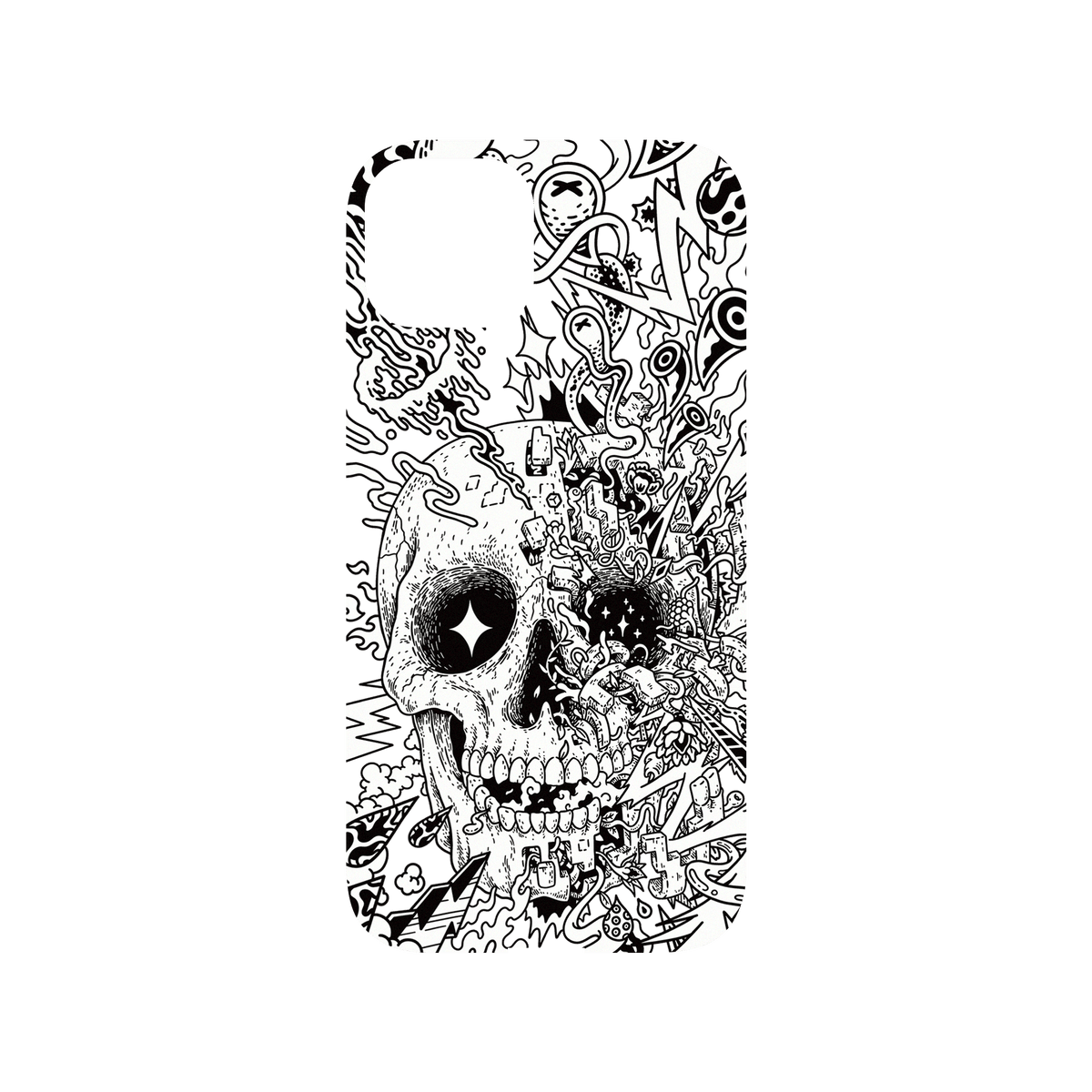 RHINOSHIELD X Lei Melendres Mod NX iPhone 13 Case - Rebirth Skull Backplate