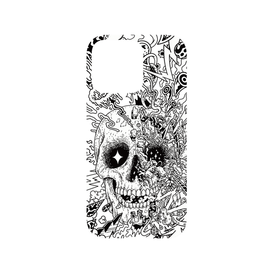 RHINOSHIELD X Lei Melendres Mod NX iPhone 13 Pro Case - Rebirth Skull Backplate
