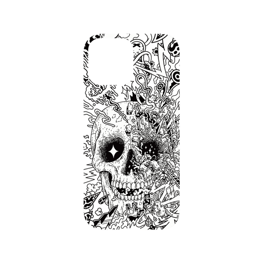 RHINOSHIELD X Lei Melendres Mod NX iPhone 13 Pro Max Case - Rebirth Skull Backplate