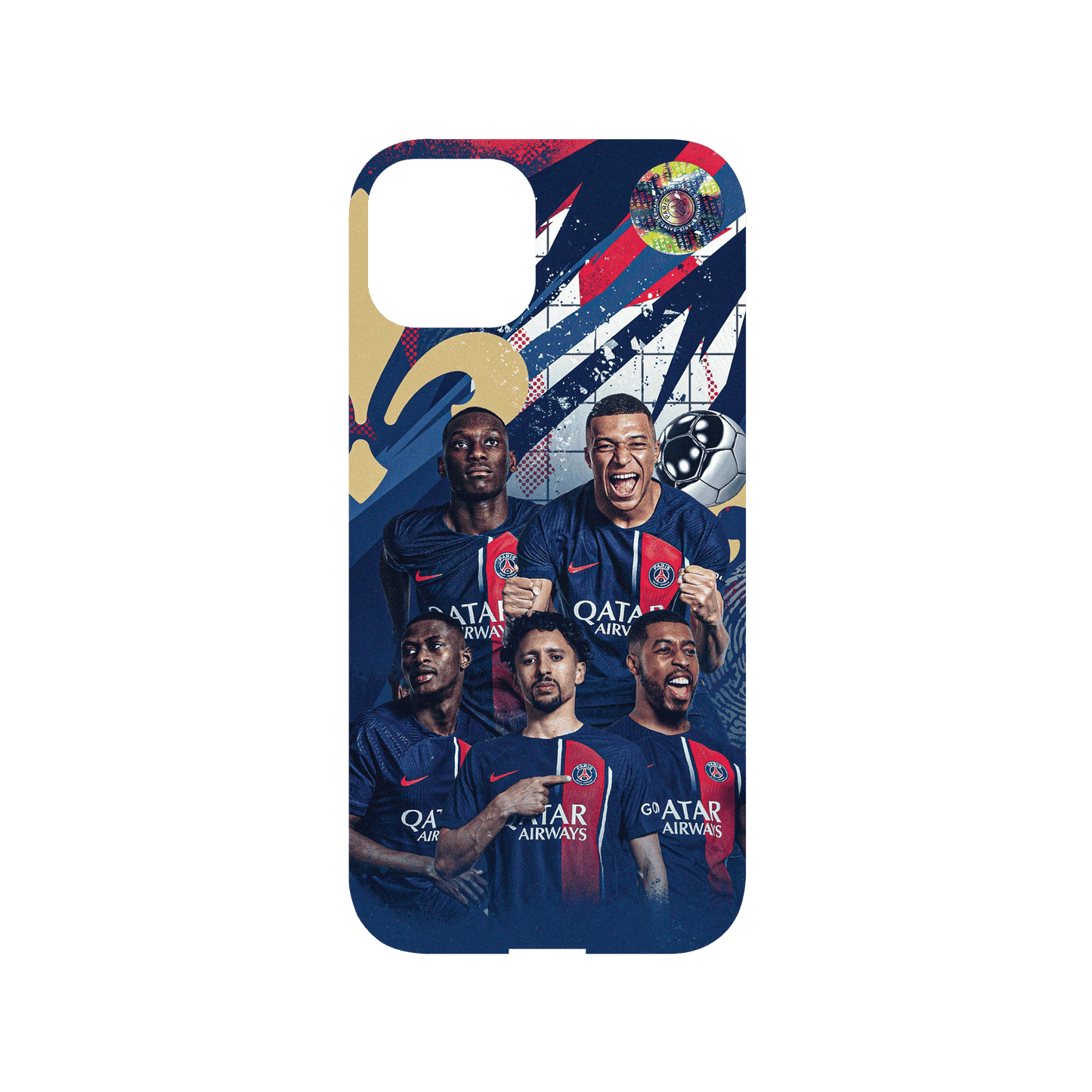 RHINOSHIELD X PSG Mod NX iPhone 14 Case - PSG Victory - Team 1 Backplate