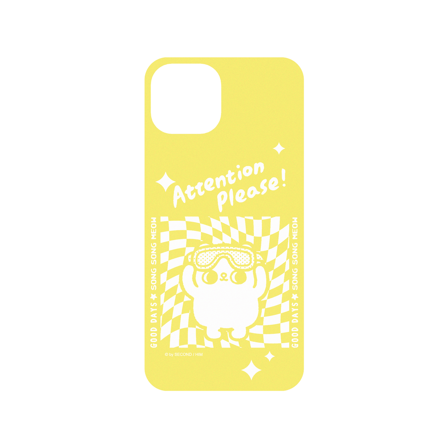 RHINOSHIELD X Song Song Meow by SECOND Mod NX (MagSafe compatible) iPhone 15 Case - Attention Please Backplate