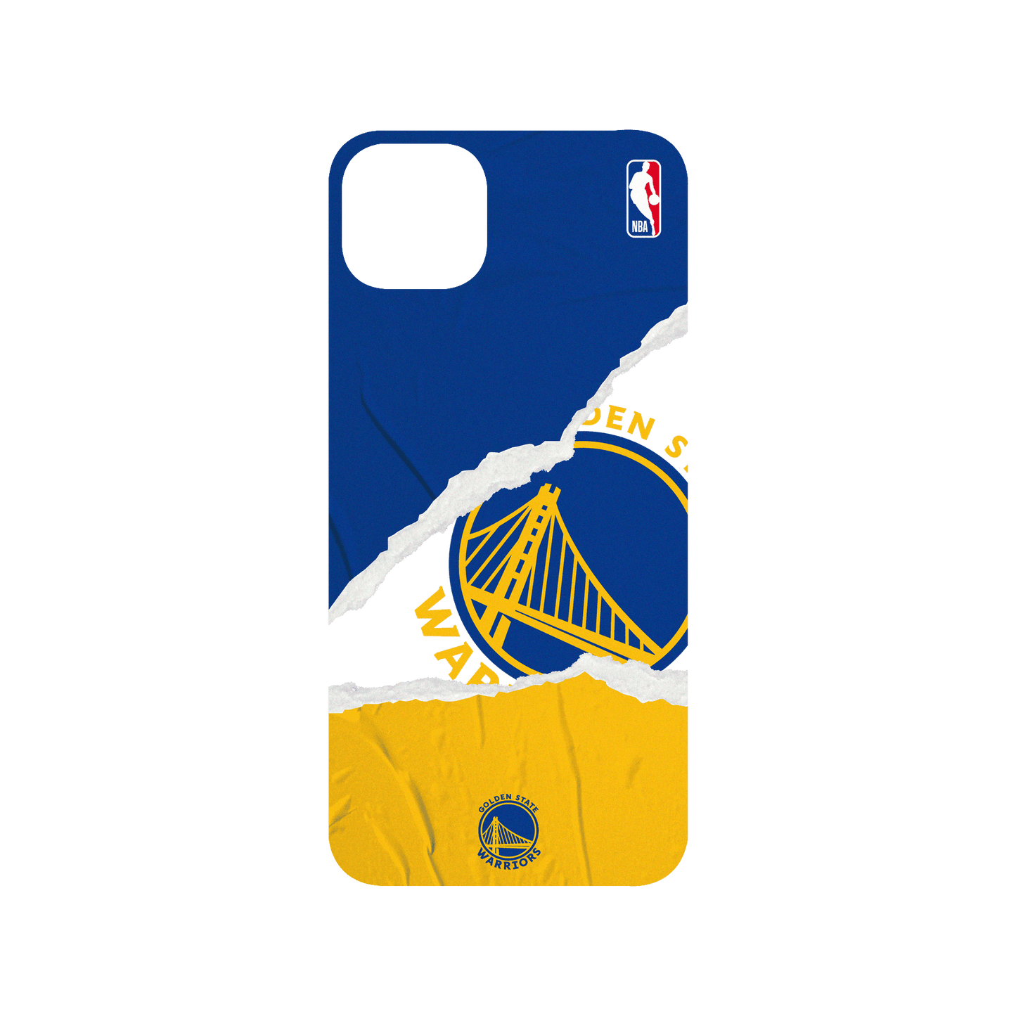 RHINOSHIELD X NBA Mod NX (MagSafe compatible) iPhone 15 Plus Case - Golden State Warriors - Sweat and tears Backplate