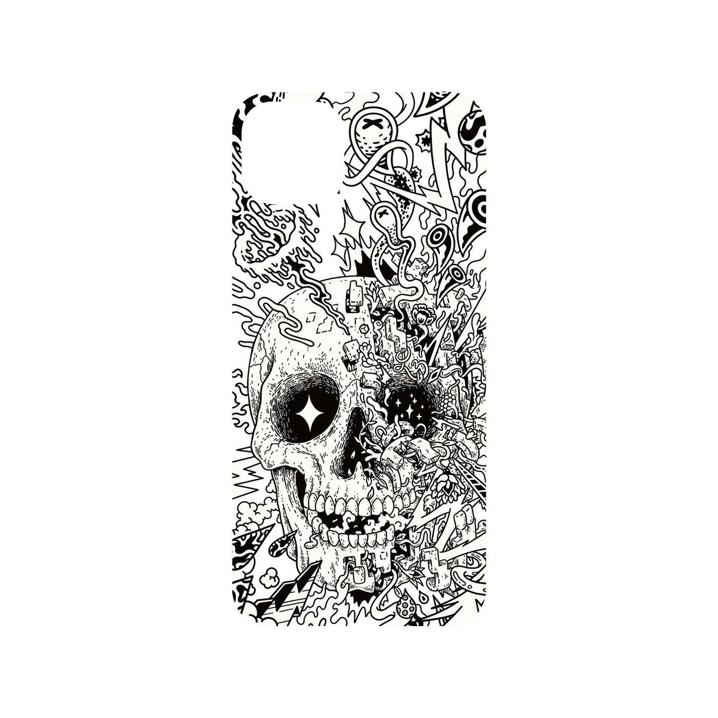 RHINOSHIELD X Lei Melendres Mod NX iPhone 15 Plus Case - Rebirth Skull Backplate