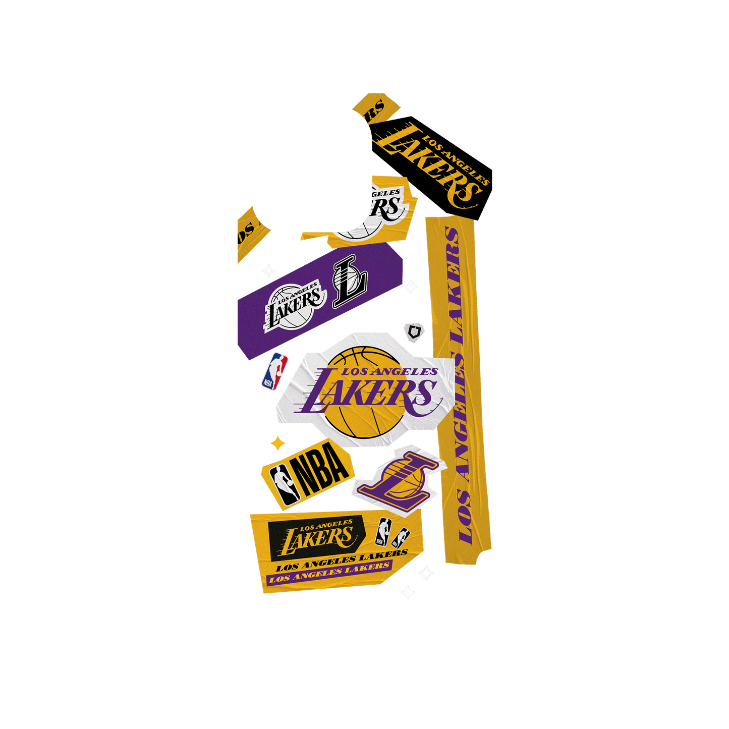 RHINOSHIELD X NBA Mod NX (MagSafe compatible) iPhone 15 Pro Max Case - L.A. Lakers - Collage Backplate