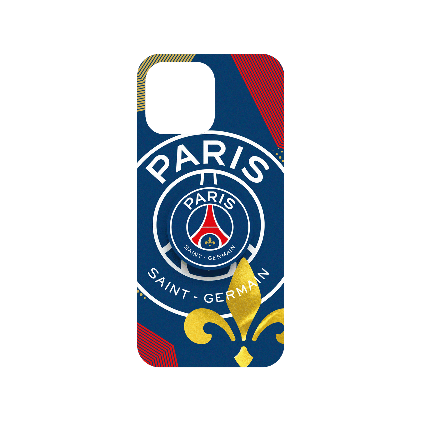 RHINOSHIELD X PSG Mod NX iPhone 15 Pro Max Case - Paris Saint-Germain - Lily Flower Backplate