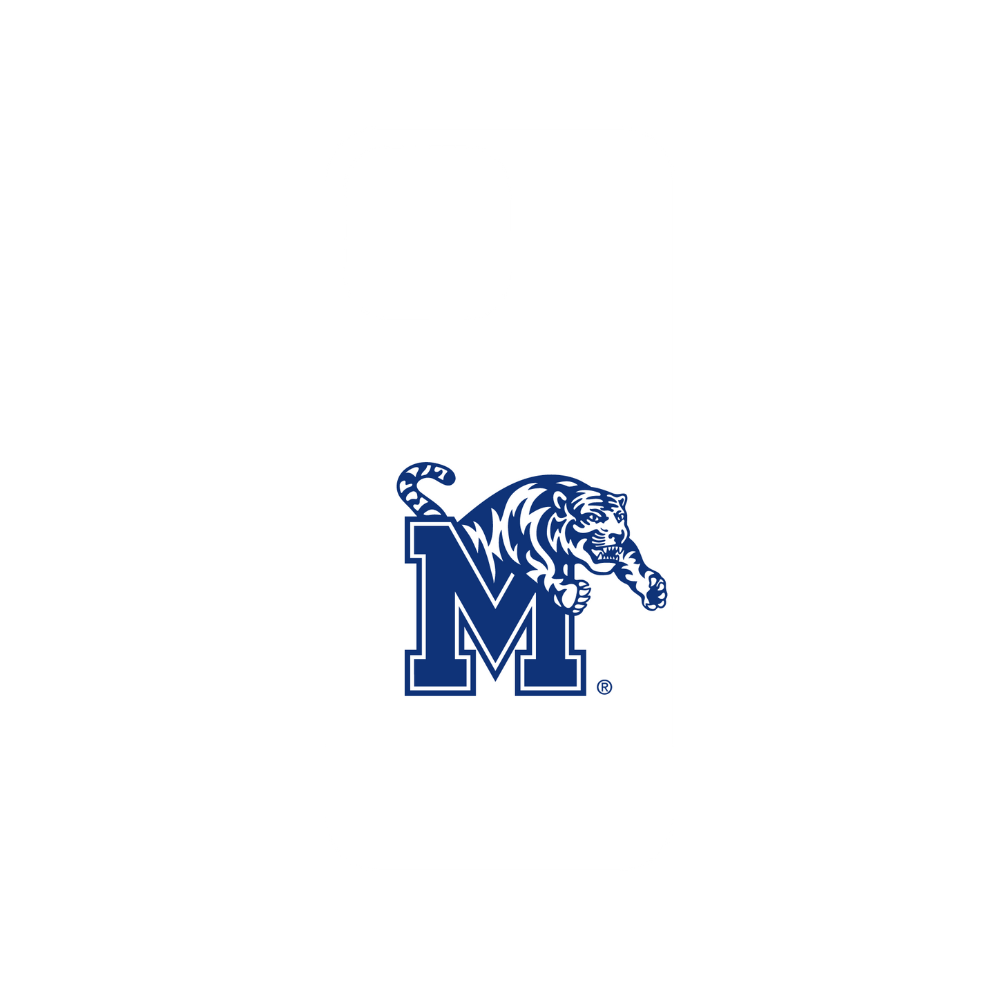 RHINOSHIELD X U.S. College Collections Mod NX (MagSafe compatible) iPhone 15 Pro Max Case - University of Memphis - Memphis Tigers - Memphis Blue Backplate