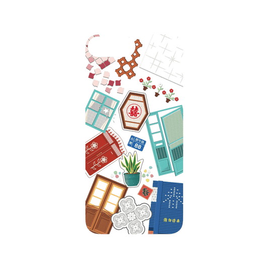 RHINOSHIELD X OldHouseFace SolidSuit iPhone 8 Plus Case - Classic House Compilation