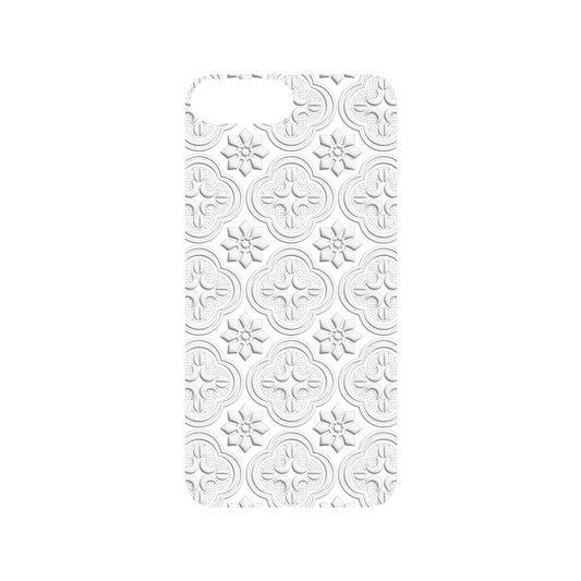 RHINOSHIELD X OldHouseFace SolidSuit iPhone 8 Plus Case - Patterned Glass- Begonia Flowers