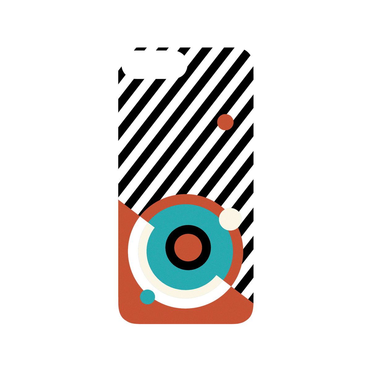 RHINOSHIELD | Cosmos SolidSuit iPhone 8 Plus Case - Helix Nebula - Bauhaus Style