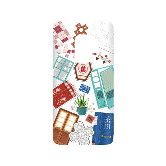 RHINOSHIELD X OldHouseFace SolidSuit Samsung Galaxy S9 Case - Classic House Compilation