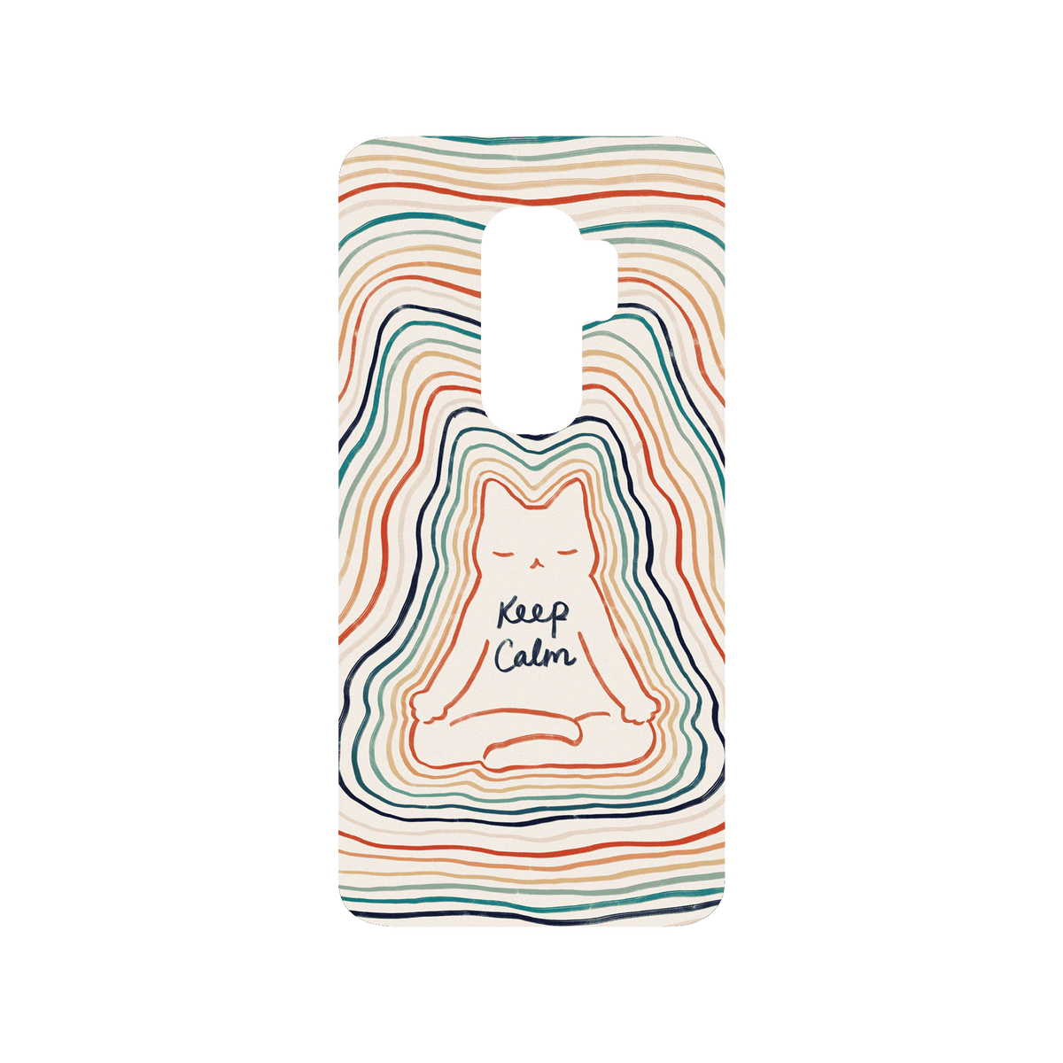 RHINOSHIELD X I Love Doodle SolidSuit Samsung Galaxy S9+ Case - Mindful Cat - Keep Calm