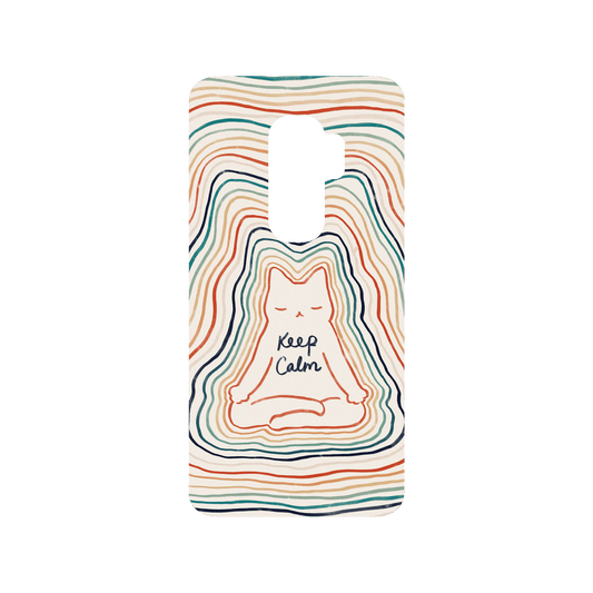 RHINOSHIELD X I Love Doodle SolidSuit Samsung Galaxy S9+ Case - Mindful Cat - Keep Calm