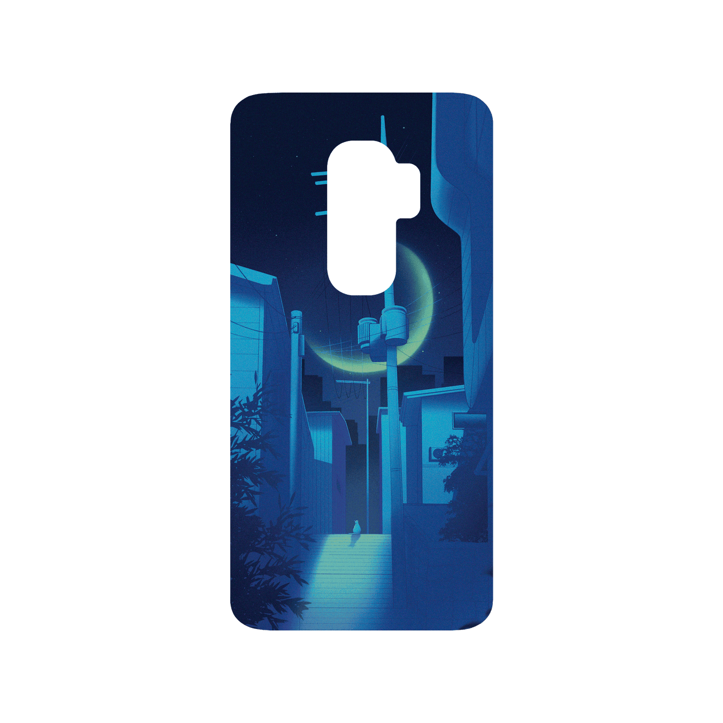 RHINOSHIELD X Surudenise SolidSuit Samsung Galaxy S9+ Case - Lofi Moon