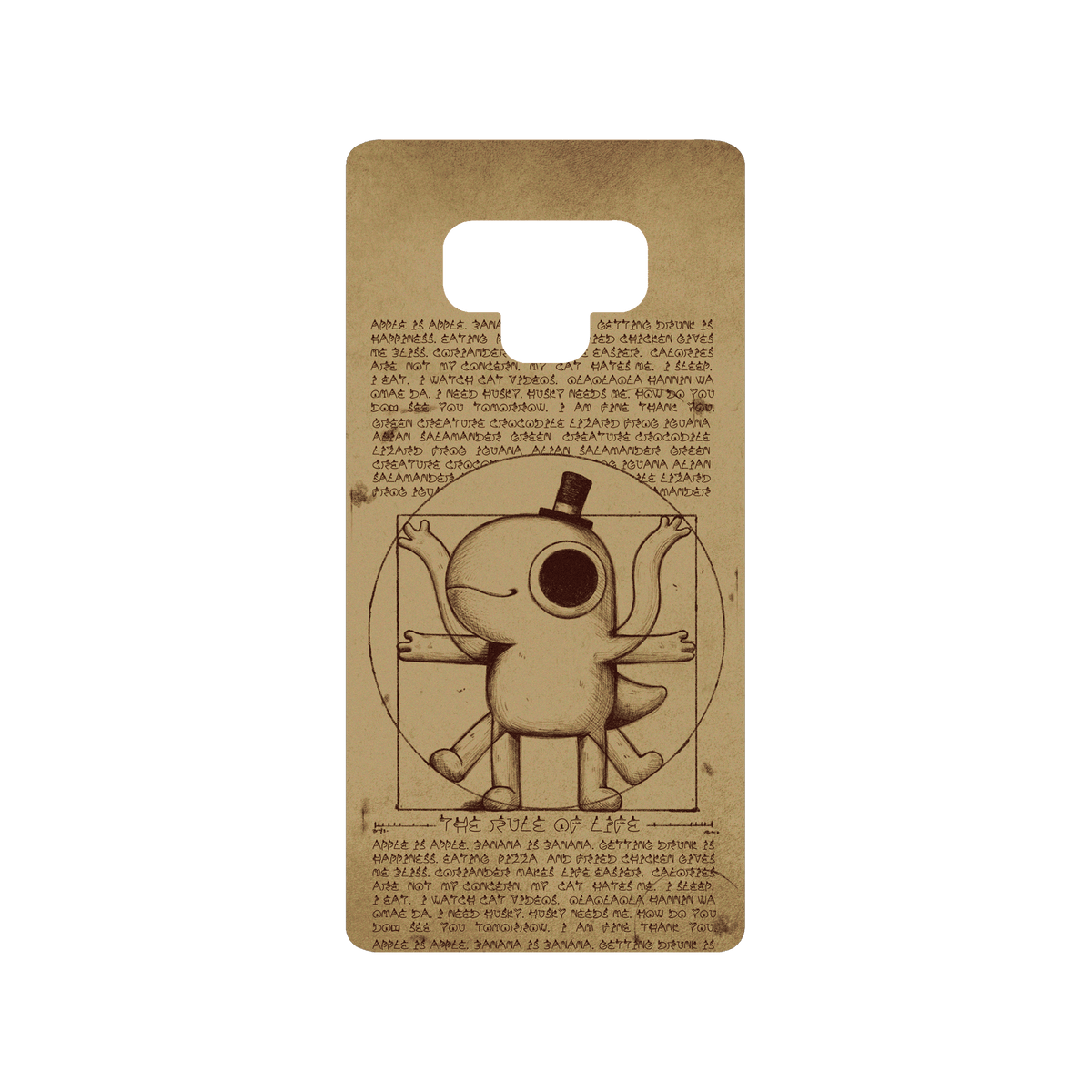 RHINOSHIELD X Incrediville SolidSuit Samsung Galaxy Note9 Case - Vitruvian Lizard 2