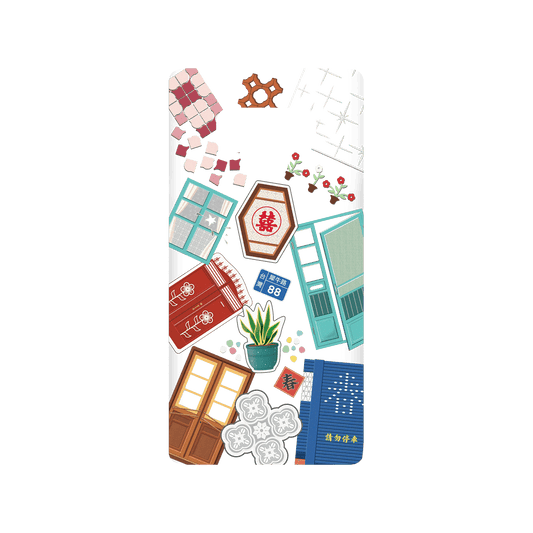 RHINOSHIELD X OldHouseFace SolidSuit Samsung Galaxy Note9 Case - Classic House Compilation