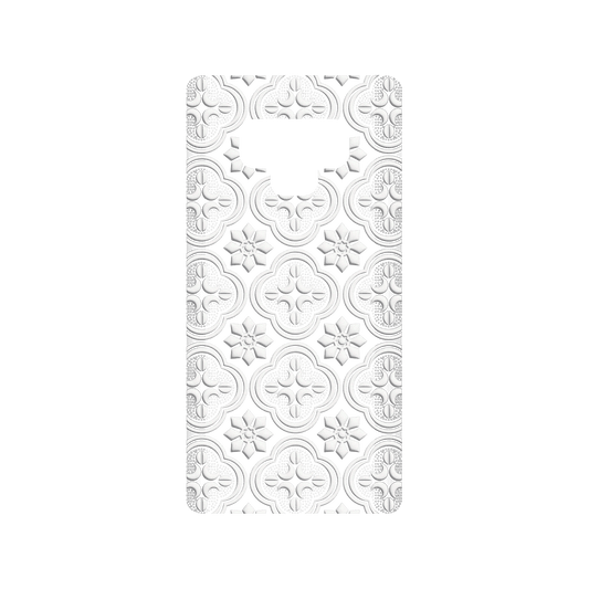 RHINOSHIELD X OldHouseFace SolidSuit Samsung Galaxy Note9 Case - Patterned Glass- Begonia Flowers