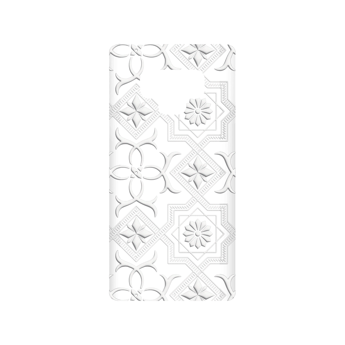 RHINOSHIELD X OldHouseFace SolidSuit Samsung Galaxy Note9 Case - Patterned Glass- Cube and Flower