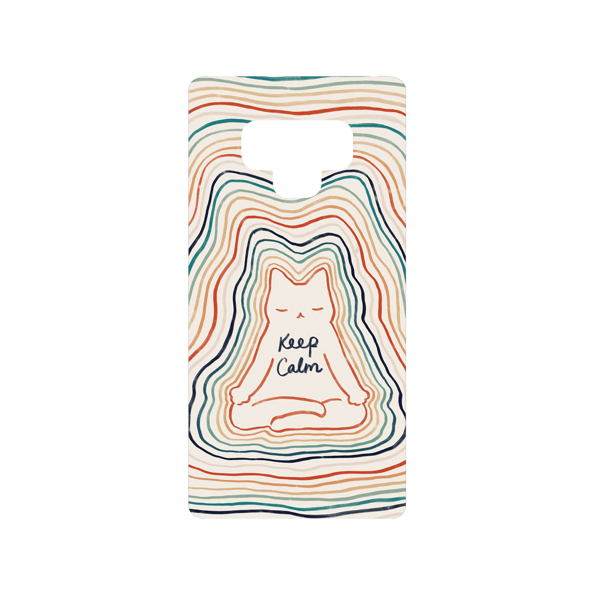 RHINOSHIELD X I Love Doodle SolidSuit Samsung Galaxy Note9 Case - Mindful Cat - Keep Calm