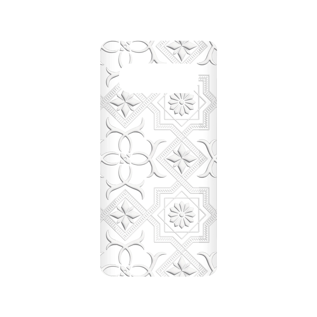 RHINOSHIELD X OldHouseFace SolidSuit Samsung Galaxy S10+ Case - Patterned Glass- Cube and Flower