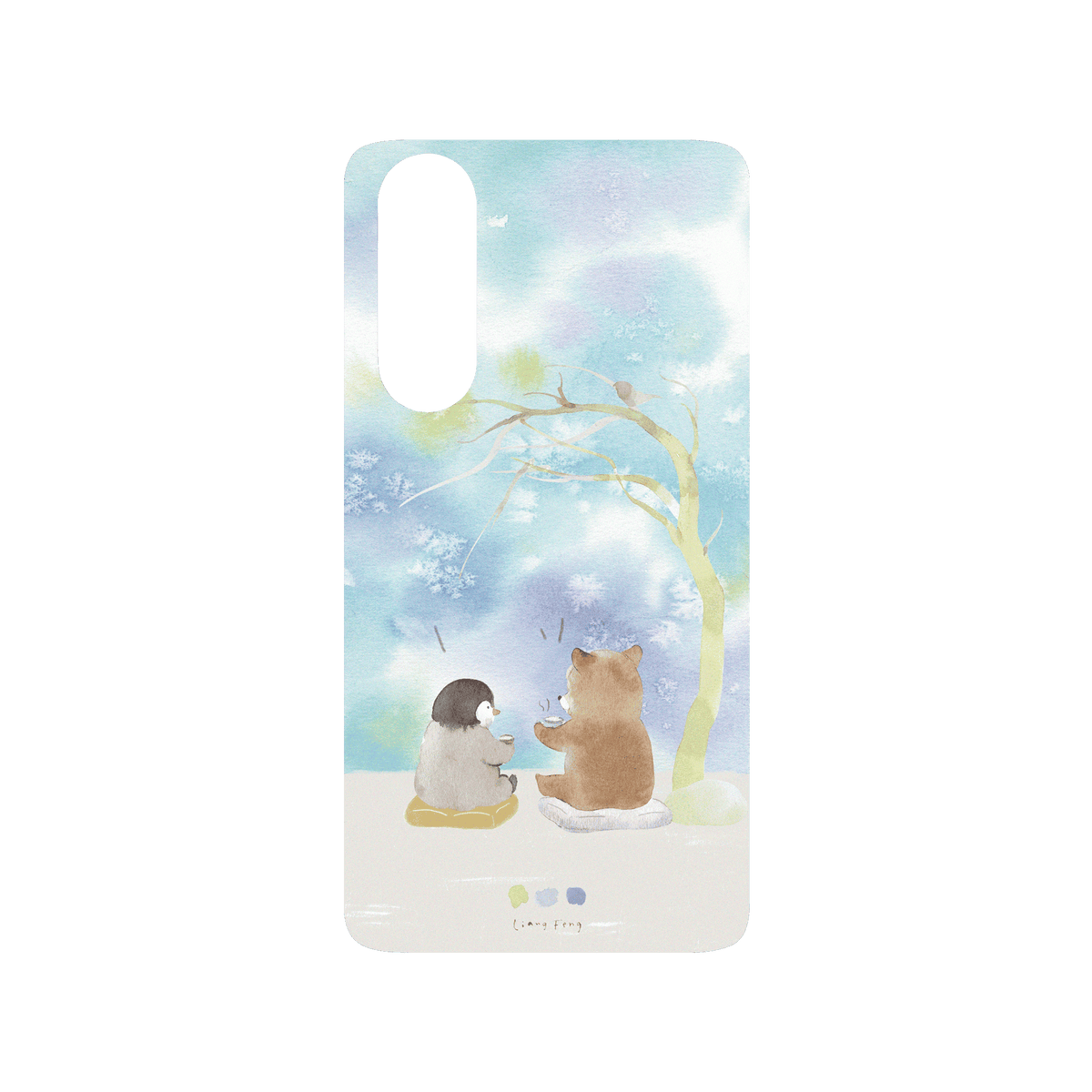 RHINOSHIELD X Liang Feng SolidSuit Huawei P30 Case - Penguin & Bear