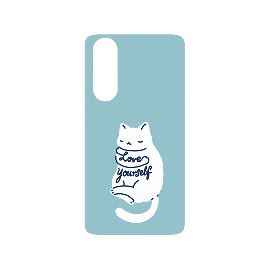 RHINOSHIELD X I Love Doodle SolidSuit Huawei P30 Case - Mindful Cat - Love Yourself