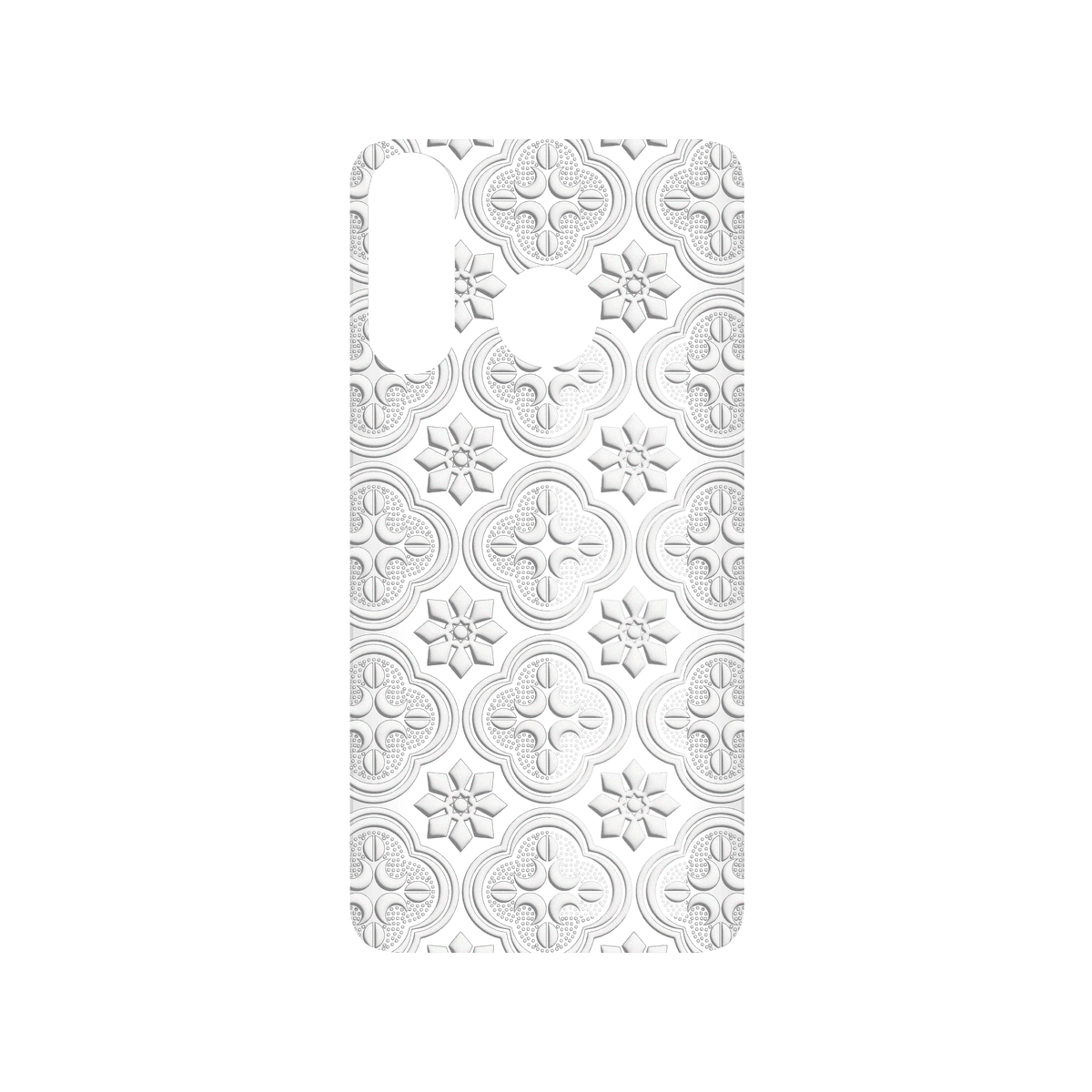 RHINOSHIELD X OldHouseFace SolidSuit Huawei P30 Lite Case - Patterned Glass- Begonia Flowers