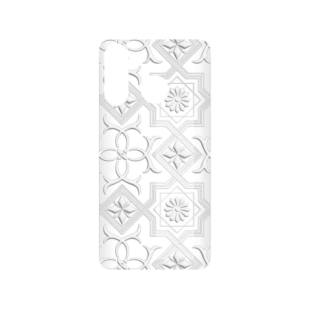 RHINOSHIELD X OldHouseFace SolidSuit Huawei P30 Lite Case - Patterned Glass- Cube and Flower