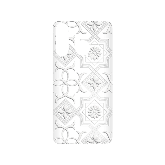 RHINOSHIELD X OldHouseFace SolidSuit Huawei P30 Lite Case - Patterned Glass- Cube and Flower
