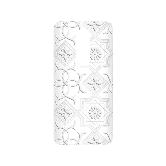 RHINOSHIELD X OldHouseFace SolidSuit OnePlus 7 Pro Case - Patterned Glass- Cube and Flower