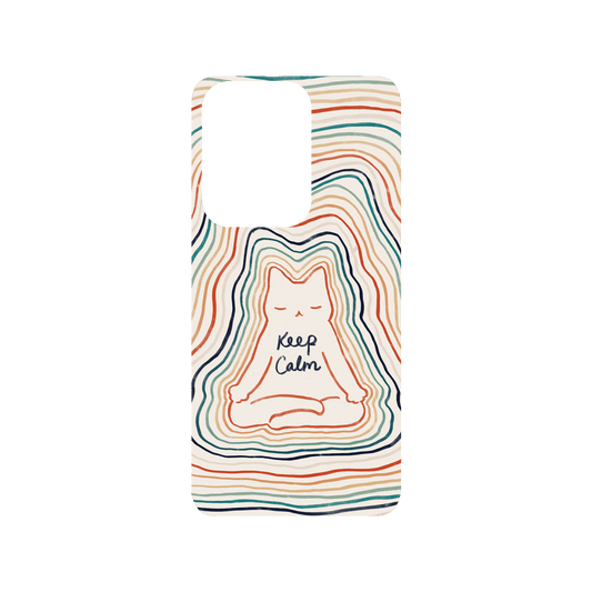 RHINOSHIELD X I Love Doodle SolidSuit Samsung Galaxy S20 Ultra (4G/5G) Case - Mindful Cat - Keep Calm