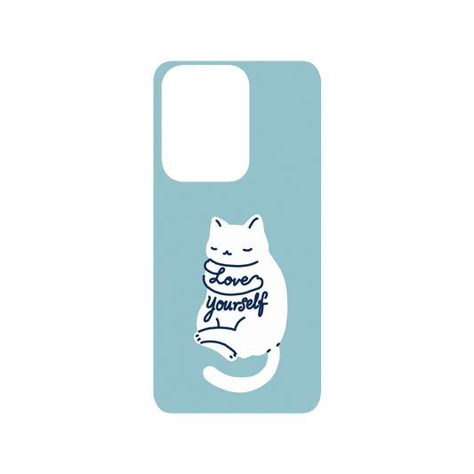 RHINOSHIELD X I Love Doodle SolidSuit Samsung Galaxy S20 Ultra (4G/5G) Case - Mindful Cat - Love Yourself