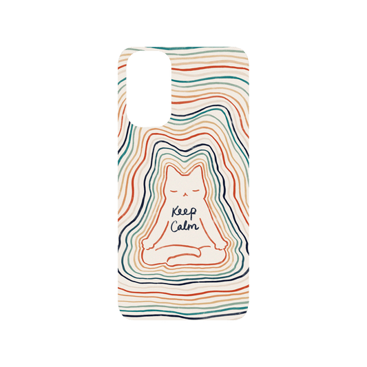 RHINOSHIELD X I Love Doodle SolidSuit Samsung Galaxy S20 (4G/5G) Case - Mindful Cat - Keep Calm