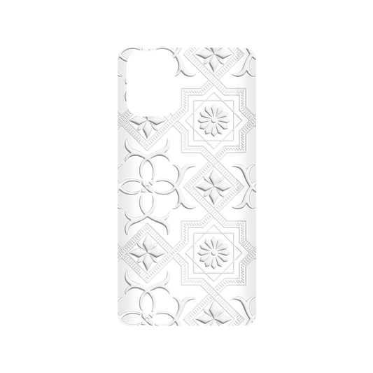 RHINOSHIELD X OldHouseFace SolidSuit Samsung Galaxy A51 (4G) Case - Patterned Glass- Cube and Flower
