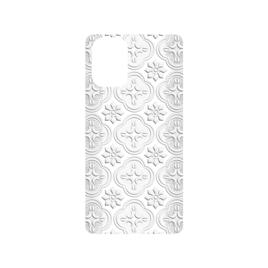RHINOSHIELD X OldHouseFace SolidSuit Samsung Galaxy A71 (4G) Case - Patterned Glass- Begonia Flowers