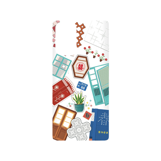 RHINOSHIELD X OldHouseFace SolidSuit Samsung Galaxy Note20 (4G/5G) Case - Classic House Compilation