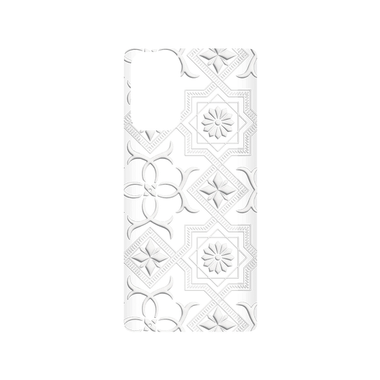 RHINOSHIELD X OldHouseFace SolidSuit Samsung Galaxy Note20 (4G/5G) Case - Patterned Glass- Cube and Flower