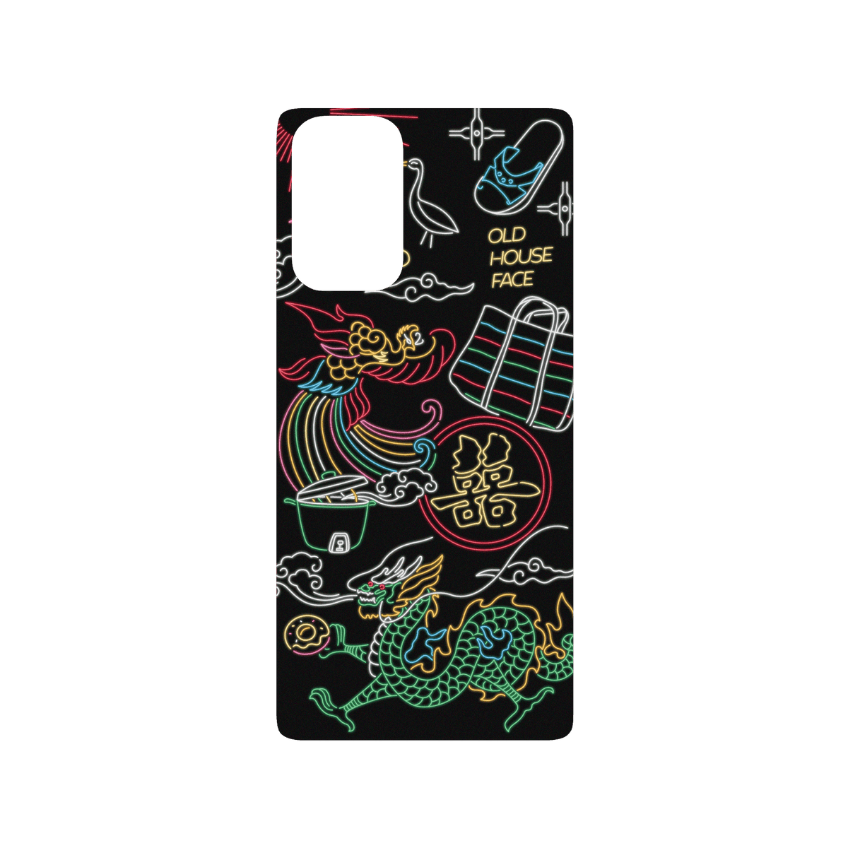 RHINOSHIELD X OldHouseFace SolidSuit Samsung Galaxy Note20 (4G/5G) Case - Taiwanese Neon Light