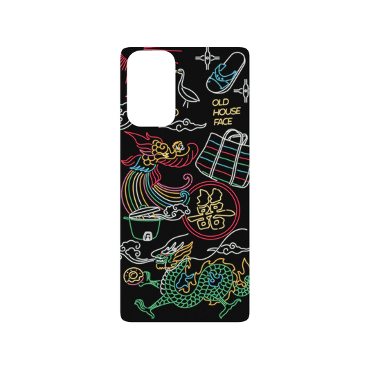RHINOSHIELD X OldHouseFace SolidSuit Samsung Galaxy Note20 (4G/5G) Case - Taiwanese Neon Light